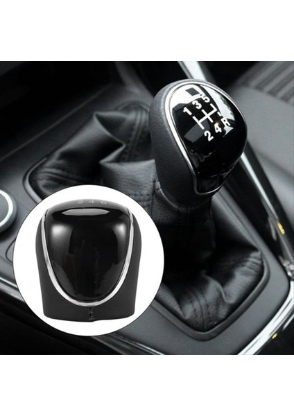2pcs 6 Hızlı Araba Pu Deri Dişli Vites Değiştirme Kolu Ford Mondeo Iv S-Max C-Max Transit Focus Mk3 Mk4 Kuga (Yurt Dışından)