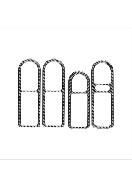 Karbon Fiber Araba Stil Iç Kapı Kolu Kase Çerçeve Kapak Vw Golf Için Trim 4 Jetta Bora Mk4 R32 Gti 99-04 Tip A (Yurt Dışından)