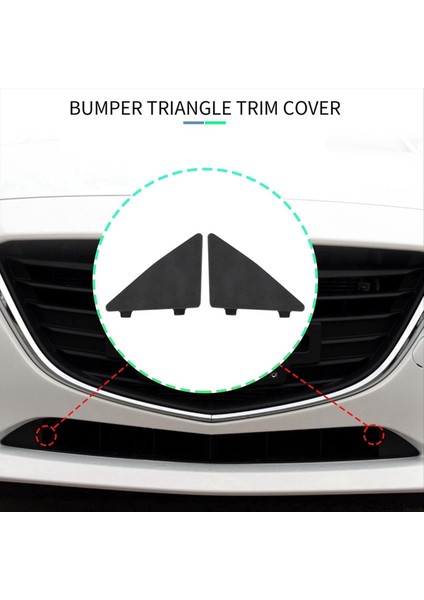 1set Araç Ön Tampon Üçgen Trim Kapak Kapağı Mazda 3 Axela 2014-2016 BHN1-50-101 BHN1-50-102 (Yurt Dışından) fırsatları