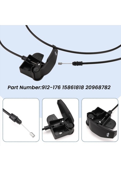 Hood Serbest Bırakma Kablosu 912-176 20968782 Cadillac Escalade Chevrolet Avalanche Hibrid Gmc Için (Yurt Dışından) fırsatları