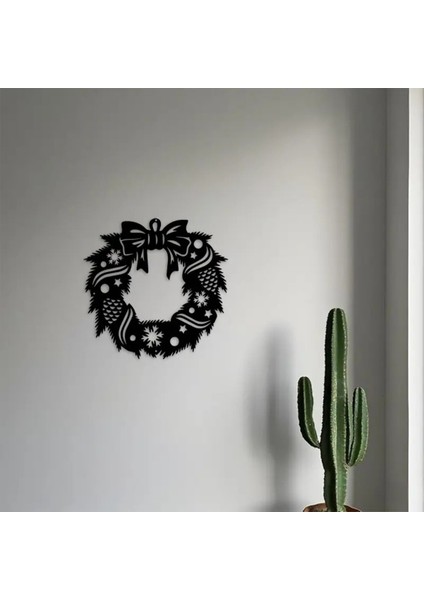 Yılbaşı Kapı Süsü 30 cm Metal Kutlama Dekorasyonu, Yıllarca Kullanılabilir modelleri