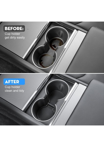 Kapı Yan Cep Saklama Kutusu+Tesla Için Su Kupası Tutucu Mat Model Y Juniper 2025 Iç Aksesuarlar (Yurt Dışından) fırsatları