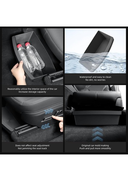 Tesla Model Y Juniper 2025 Için Koltuk Saklama Kutusunun Altında Koltuk Gizli Organizatör Tepsisi Iç Aksesuarları (Yurt Dışından) fırsatları