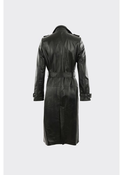 Siyah Kadın Deri Trençkot fiyatları