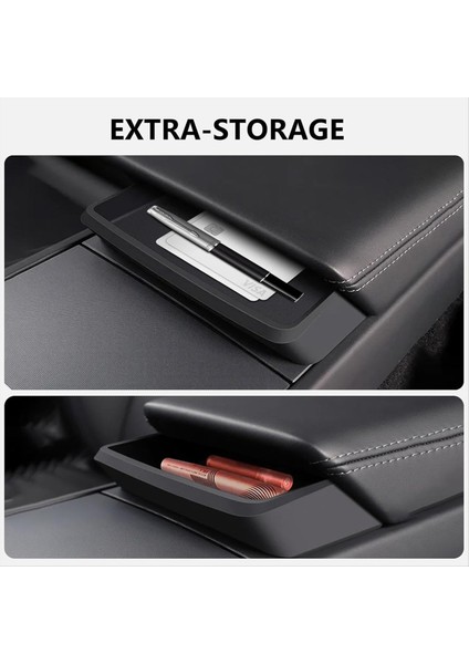 Tesla Model Y Juniper Model 3 Highland Koltuk Tepsisi Silikon Aksesuarları Için Merkez Konsol Koltuğu Depolama Kutusu (Yurt Dışından) modelleri