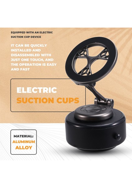 Araba Telefon Tutucu Manyetik Montaj 360 ° Dönen Vakum Adsorpsiyon Güçlü Mıknatıs Evrensel Navigasyon Telefon Emme Braketi (Yurt Dışından) indirimleri