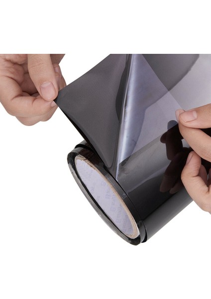 2x Araba Tinalanma Film Üst Ön Ön Cam Folyo Güneş Koruma Gradyanı 20X150CM (Siyah) (Yurt Dışından) fırsatları