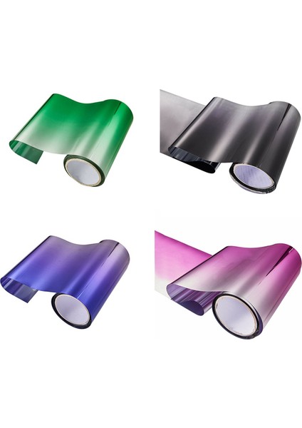 2x Araba Tinalanma Film Üst Ön Ön Cam Folyo Güneş Koruma Gradyanı 20X150CM (Siyah) (Yurt Dışından) indirimleri