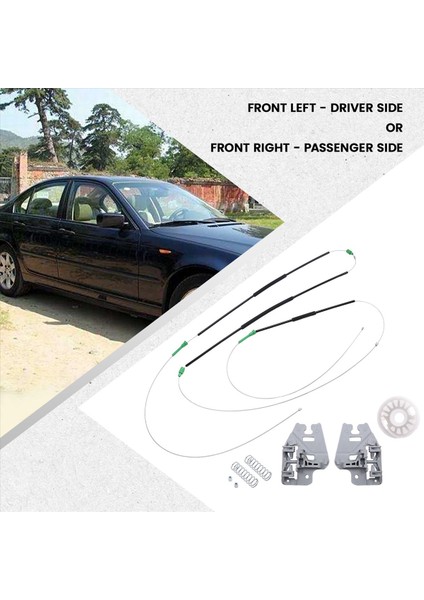 Bmw E46 323I 325I 328I Için Araba Güç Penceresi Regülatörü Onarım Kiti Sol Veya Sağ 51337020659 /51337020660 (Yurt Dışından) modelleri