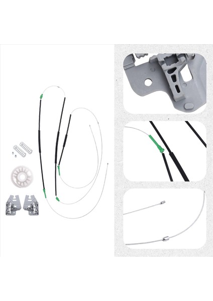 Bmw E46 323I 325I 328I Için Araba Güç Penceresi Regülatörü Onarım Kiti Sol Veya Sağ 51337020659 /51337020660 (Yurt Dışından) indirimleri