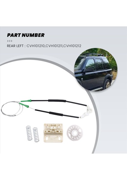 Land Rover Freelander Için Mk1 L314 Ln 1997-2006 3/5 Kapı CVH101212 Araba Penceresi Regülatör Onarım Seti Sol Sol (Yurt Dışından) indirimleri