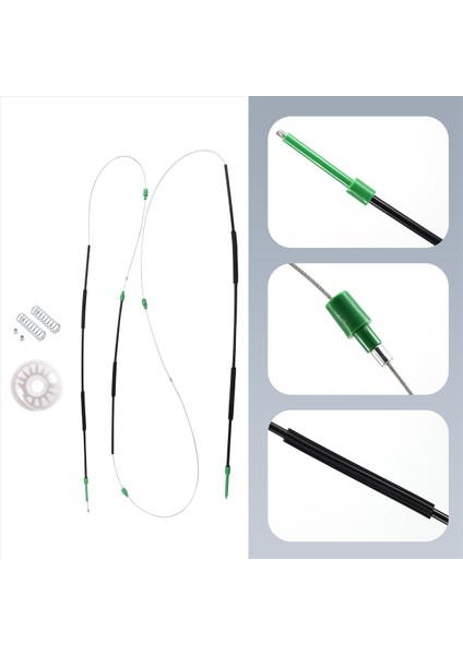 Peugeot 306 Için Cabriolet 1997-2002 Araba Penceresi Regülatörü Onarım Kiti Ön Sol/sağ Taraf (Yurt Dışından) indirimleri