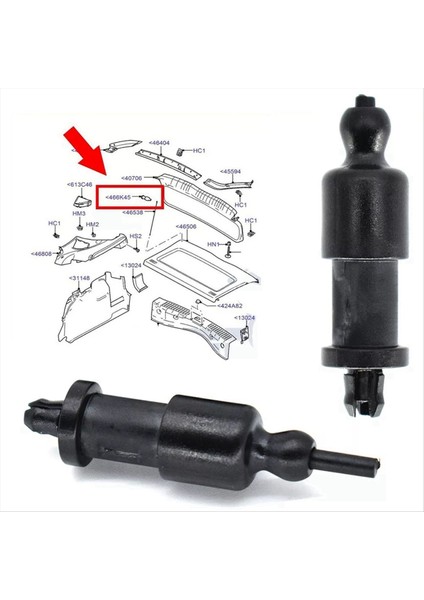 2pcs Araba Parsel Raf Dize Klipler 4M51A466K45AC Ford Focus Mk2 Mk2 5 Hatchback C-Max (Yurt Dışından) fiyatları