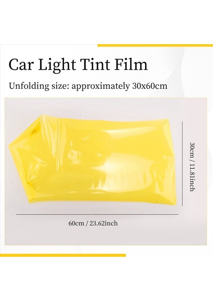 Sarı Araba Kuyruk Sis Kafası Işık Far Tonu Film Kapağı 30X60CM (Yurt Dışından) fırsatları