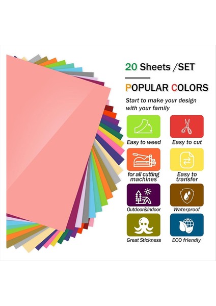 Çok Vinil Tüm Kesme Makinesi Için Kalıcı Vinil 12X8 2in Kendi Kendine Yapışkan Vinil Tabakalar Araba Çıkartması Için Çıkartmalar Dıy Kupalar (Yurt Dışından) fiyatları