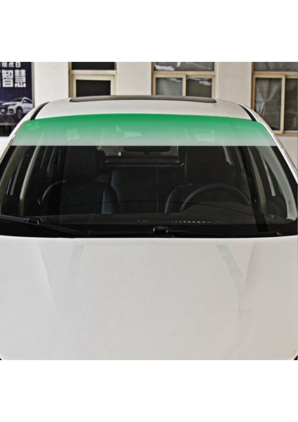 2x Araba Tinalanma Film Üst Ön Ön Cam Folyo Güneş Koruma Gradyanı 20X150CM (Yeşil) (Yurt Dışından) indirimleri