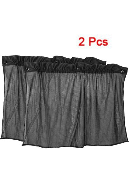 2 Pc Emme Kupası Siyah Örgü Pencere Perdeleri Araba Güneş Gölgesi 42 cm x 70 cm (Yurt Dışından)