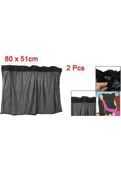 2 Pc Emme Kupası Siyah Örgü Pencere Perdeleri Araba Güneş Gölgesi 42 cm x 70 cm (Yurt Dışından) fiyatları