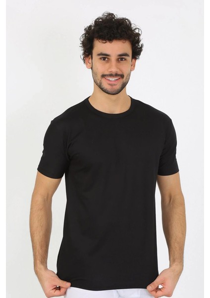 Erkek Sıfır Yaka Siyah Penye Atlet fırsatları