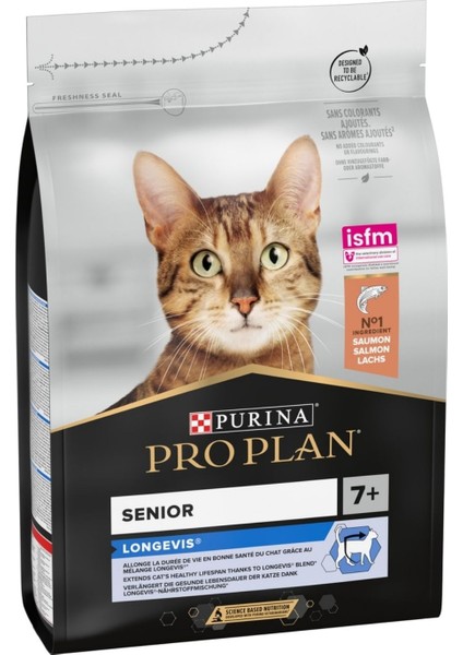 +7 Senior Somonlu Kedi Maması - 3 Kg