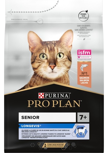 +7 Senior Somonlu Kedi Maması - 3 Kg