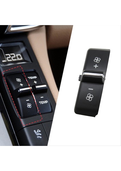 Ön Arka Konsol Hava Havalandırma Sıcaklığı Havalandırma Porsche Için A/c Düğmesi Anahtar Kapaklarını Ayarlayın Cayenne Panamera Macan B (Yurt Dışından) indirimleri