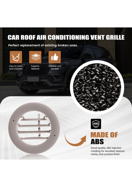4pcs Araba Tavan Çatı K Ve/c Hava Havalandırma Grille FL1Z-19893-AH Ford Explorer Için 2011-2019 Lincoln Mkt Navigator BB5Z-19893-CA (Yurt Dışından) fırsatları