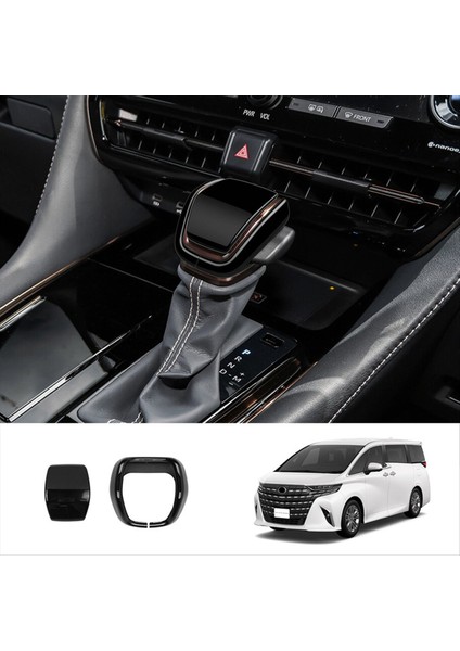 Toyota Alphard/vellfıre 40 Serise 2023+ Parlak Siyah Için Araba Dişli Vites Tut Kolu Kapak Dişli Vites Değiştirme Düğmesi Trim (Yurt Dışından) fırsatları