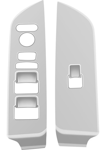 Araba Penceresi Cam Asansör Anahtarı Paneli Trim Çıkartmaları Honda Freed Hava Crosstar 2024 Iç Aksesuarlar Gümüş Rhd (Yurt Dışından)