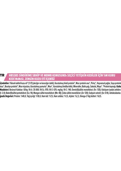 Delicate Kuzu Etli Yetişkin Kedi Maması - 1,5 Kg