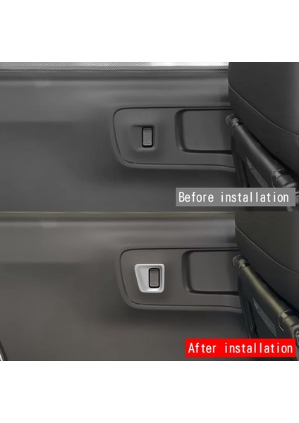 Araba Orta Kapı Tutucu Trim Çerçeve Honda N-Box 2024 Orta Kapı Anahtarı Döşeme Çıkartmaları Rhd Gümüş (Yurt Dışından) modelleri