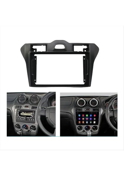 9 Inç Araba Radyo DVD Oynatıcı Fasya Ford Ford Figo 2009-2012 Dash Yükle Konsol Çerçevesi Gps Adaptör Plakası Kapağı (Yurt Dışından) fiyatları