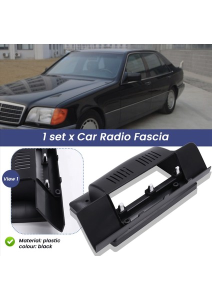 10 Inç Araba Çerçevesi Fasya Adaptörü Android Radyo Dash Takım Paneli Kiti Sınıf W140 1991-1998 Lhd (Yurt Dışından) modelleri