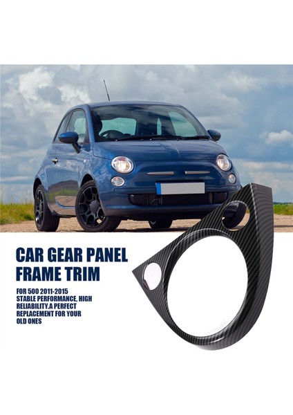 Araba Merkezi Kontrol Dişli Vites Paneli Çerçeve Kapak Fiat Için Dekoratif Çıkartmalar 500 2012-2015 Lhd Iç Aksesuarlar (Yurt Dışından) indirimleri