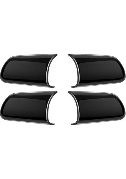 Toyota Alphard Vellfıre 30 Serisi 2016-2022 Parlak Siyah Için Araba Koltuğu Arka Köşe Arka Köşe Tesisi Trim Sticker Koltuk Koltuk Trim Trim (Yurt Dışından)