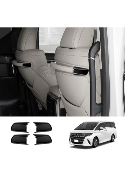 Toyota Alphard Vellfıre 30 Serisi 2016-2022 Parlak Siyah Için Araba Koltuğu Arka Köşe Arka Köşe Tesisi Trim Sticker Koltuk Koltuk Trim Trim (Yurt Dışından) fiyatları