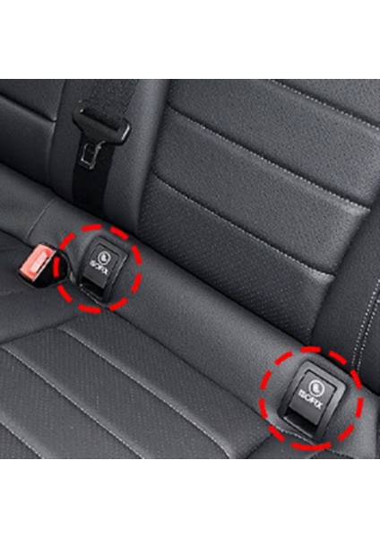 Mercedes Benz Glc W253 2015-2022 Için Araba Arka Koltuk Kasa Güvenli Isofix Toka Montajı (Yurt Dışından) indirimleri