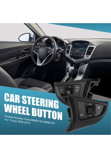 Araç Direksiyon Simidi Çok Fonksiyonlu Düğme Hız Kruaz Kontrol Anahtarı 96892135 96892140 Chevrolet Cruze Için 2009-2014 (Yurt Dışından) fırsatları