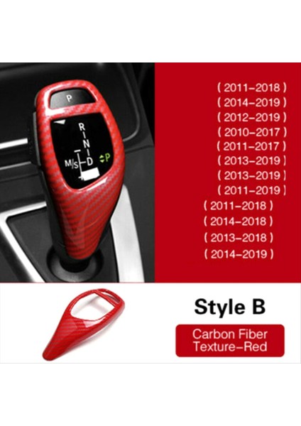 Araç Dişli Baş Çarkı Araba Dişli Paneli Sapı Etiket Araba Dişlisi Vites Değiştirici Düğme Trim Aksesuarı Bmw 3 Serisi 5series F10 F30 (Yurt Dışından) modelleri
