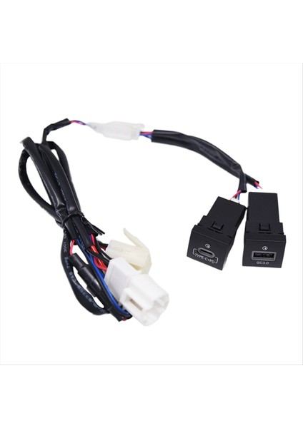 Araba Şarj Cihazı Soketi Çakma Qc3 0 Pd USB Arayüz Volkswagen Jetta Için Kullanım 5 Mk5 Scirocco Golf Qc3 0+Tip C (Yurt Dışından)