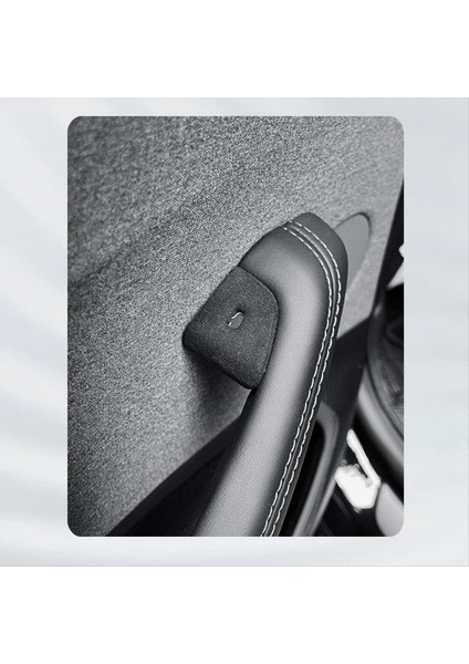 Tesla 2024 Model 3 Highland Araba Kapı Anahtarı Sticker Süet Süet Dekorasyon Sticker Otomatik Iç Aksesuar (Yurt Dışından) indirimleri