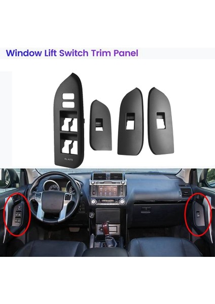 Araç Arka Sağ Pencere Kilit Cam Asansör Anahtarı Trim Paneli Kapak 74232-60600-C0 Toyota Için Prado LC150 2010-2019 Lhd (Yurt Dışından) indirimleri