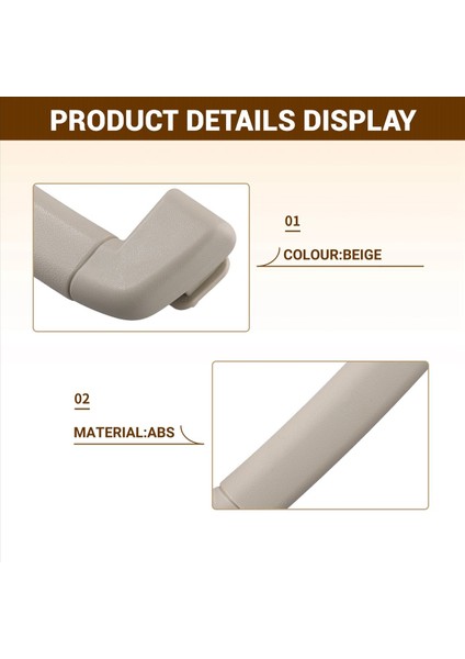 Araba Ikinci Sıra Iç Çatı Güvenlik Tutucu Çatı Çekme Tutağı Land Rover Range Rover Sport 2014-2020 Bej Için LR059987 (Yurt Dışından) fırsatları