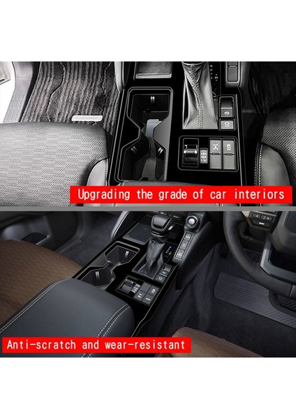 Toyota Prado LC250 2024 Rhd Glossy Siyah Için Araba Merkezi Dişli Vites Vites Paneli Trim Kapak Çıkartmaları (Yurt Dışından) fırsatları