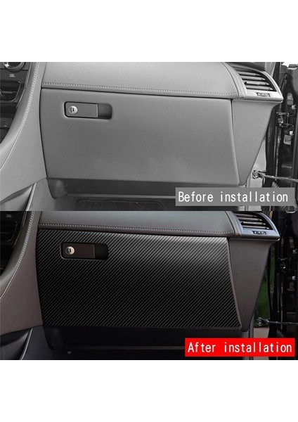 Toyota Alphard/vellfire Için 40 Serisi 2023+ Araba Pu Deri Eş Pilot Anti-Bick Eldiven Kutusu Trim Pad Karbon Fiber Desen (Yurt Dışından) fırsatları