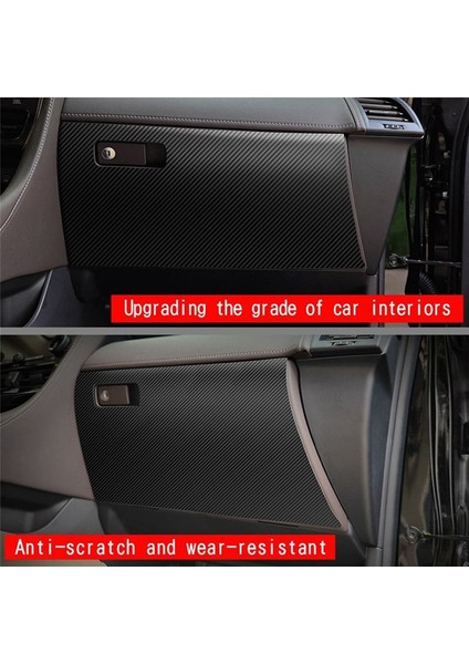 Toyota Alphard/vellfire Için 40 Serisi 2023+ Araba Pu Deri Eş Pilot Anti-Bick Eldiven Kutusu Trim Pad Karbon Fiber Desen (Yurt Dışından) indirimleri
