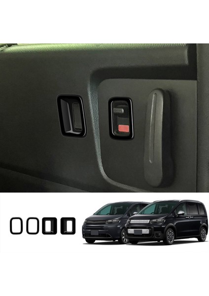 Honda Freed Hava Crosstar 2024 Pencere Asansör Anahtarı Panel Çıkartma Için Araba Orta Kapı Anahtar Trim Çerçeve Parlak Siyah (Yurt Dışından) modelleri
