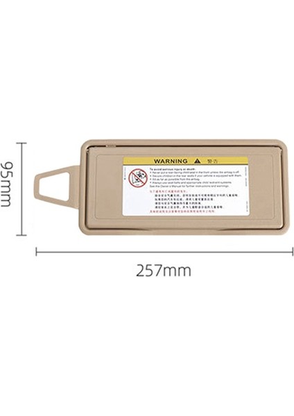 Araba Sun Visor Guard Sun Visor Dikizli Ayna Kapağı Değiştirme Mercedes-Benz S-Sınıfı Için DEĞIŞTIRME220 1998-2005 Bej Sol ve Sağ (Yurt Dışından) modelleri