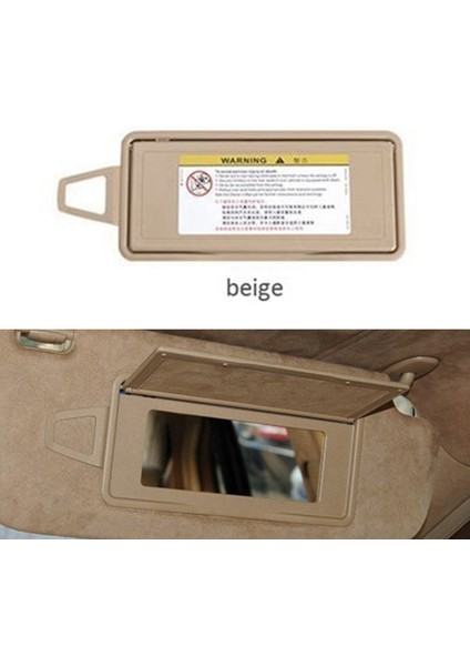 Araba Sun Visor Guard Sun Visor Dikizli Ayna Kapağı Değiştirme Mercedes-Benz S-Sınıfı Için DEĞIŞTIRME220 1998-2005 Bej Sol ve Sağ (Yurt Dışından) indirimleri