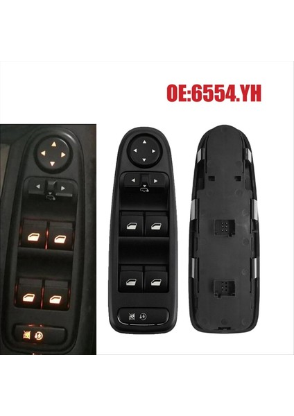 Citroen C4 Grand Picasso 2007-2014 Ön Pencere Kaldırma Kontrol Anahtarı Lhd Için Araba Ana Güç Penceresi Anahtarı 6554YH (Yurt Dışından) fiyatları